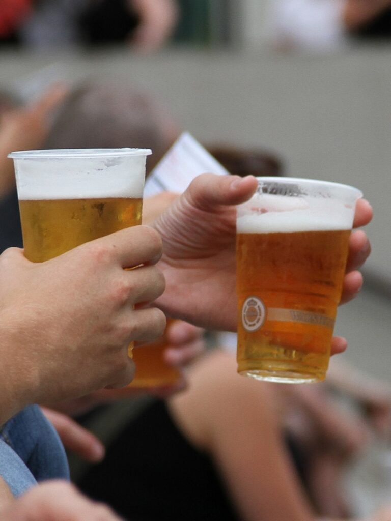 Bier trinken bei der WM