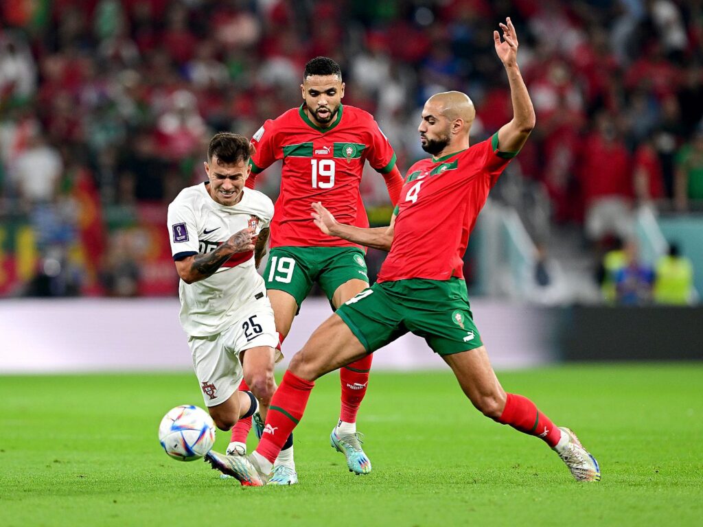 Marokko gewinnt gegen Portugal