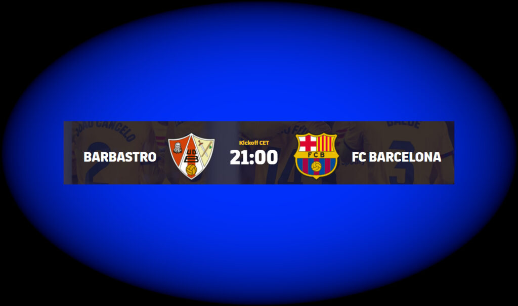 Barcelona im spanischen Pokal gegen Barbastro