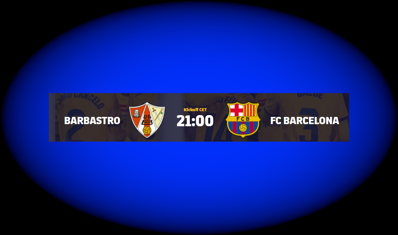 Barcelona im spanischen Pokal gegen Barbastro